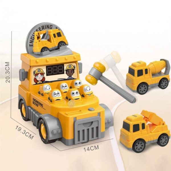 Gra zręcznościowa uderz młotkiem wbijak plac budowy z akcesoriami